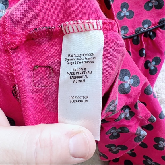 Tea Jumper | Romper | Girls 8 | Good Used Condition | Modern Floral Pattern - Picture 7 of 8